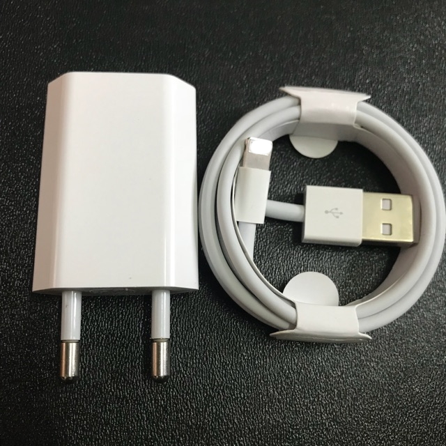 Combo củ sạc dẹt + cáp sạc cho iphon 5-6-6s-7-8-7p-8p-x-xr-xsmax