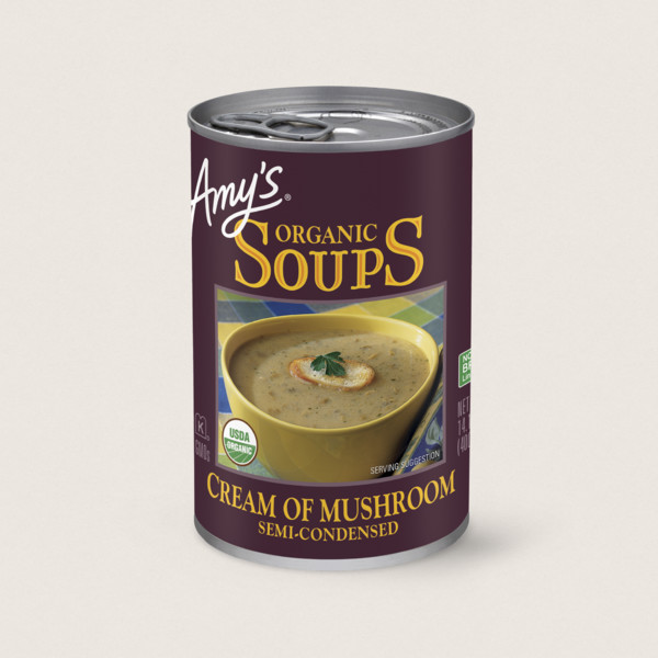 SÚP KEM NẤM ORGANIC Amy's Cream of Mushroom Soup, 400g