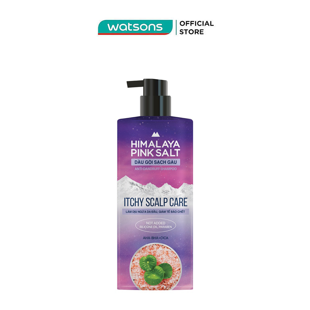 Dầu Gội Sạch Gàu Muối Hồng Himalaya Chăm Sóc Da Đầu Ngứa Itchy Scalp Care 650ml