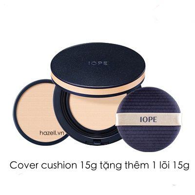 Phấn nước cushion che khuyết điểm, siêu mỏng nhẹ IOPE Perfect Cover + Kèm lõi thay thế (15gx2)