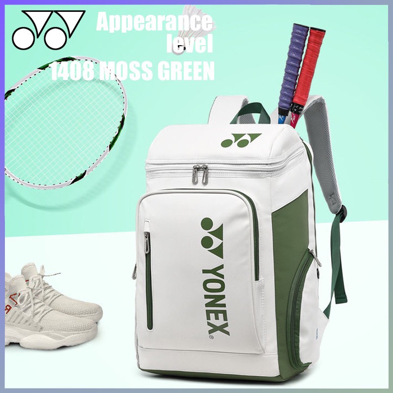 Balo cầu lông, balo yonex da chống nước - balo trắng phối màu tuyệt đẹp