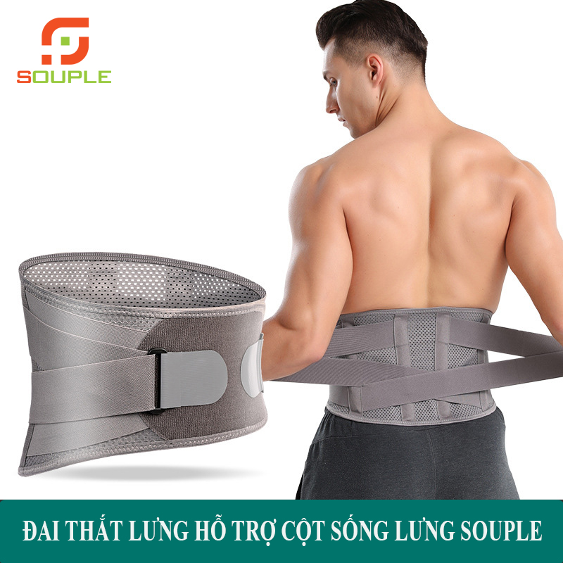 Đai lưng cột sống thoát vị đĩa đệm, định hình cột sống, chống gù lưng. hàng chính hãng souple.