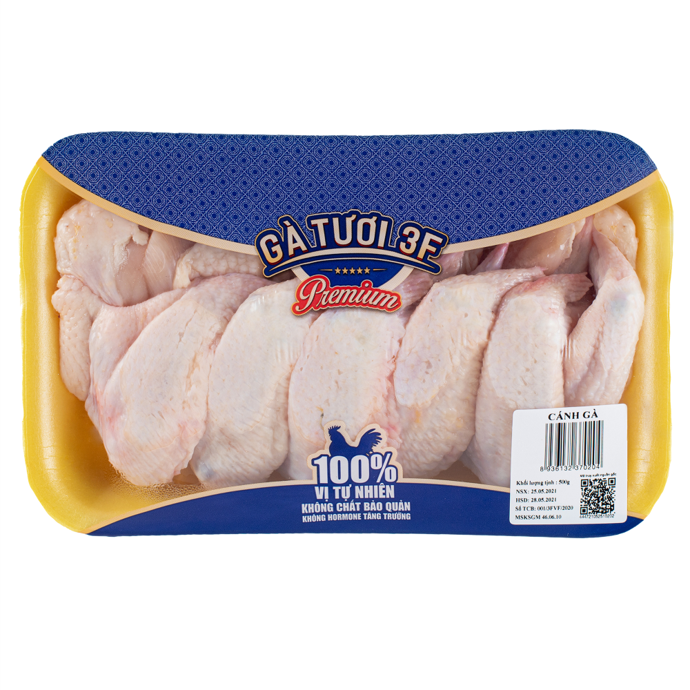 3F Cánh gà 450g - 500g [HCM]