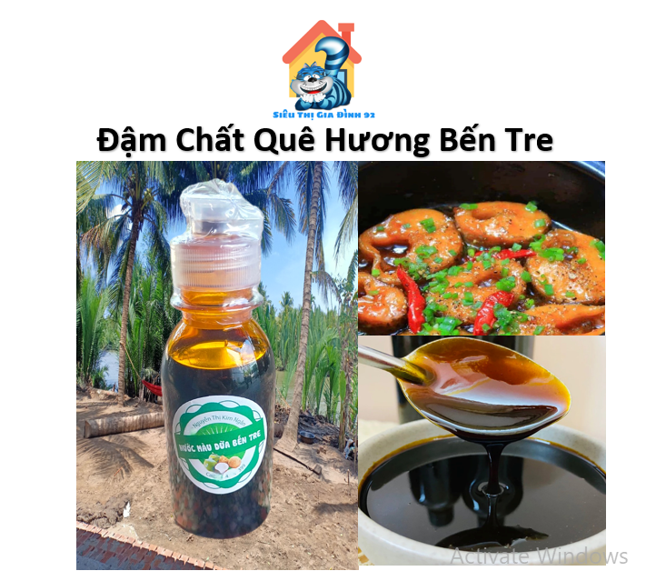 Nước Màu Dừa Nguyên Chất Cao Cấp 100ml - Đặc Sản Bến Tre Màu Tự Nhiên Kho Thịt Cá Ngon