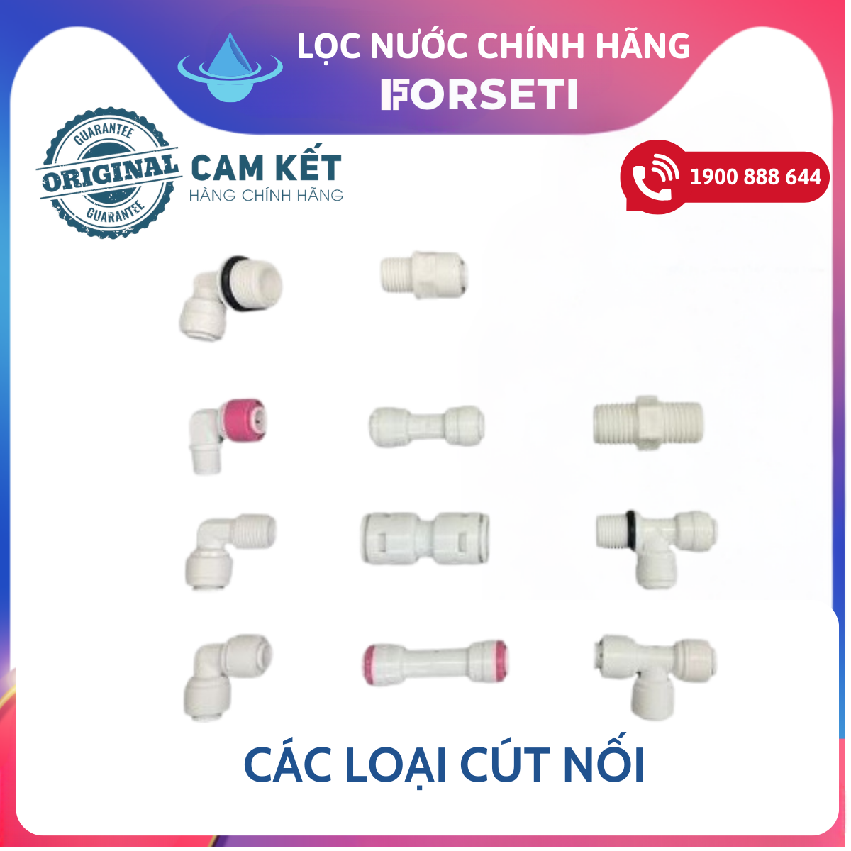 Cút nối nhanh cho máy lọc nước Karofi, Korihome, Kangaroo,...