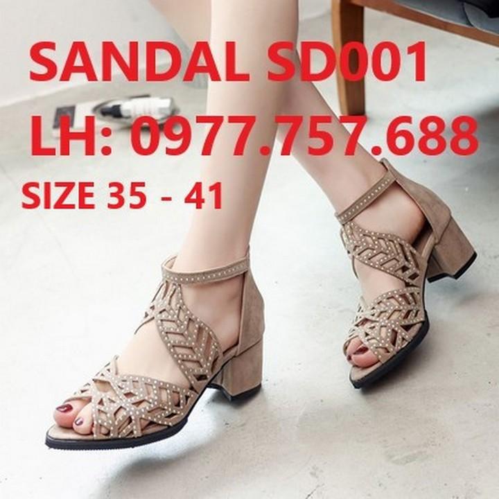 Sandal dép xăng đan 5cm sandal thấp sandal ngoại cỡ dép xăng đan