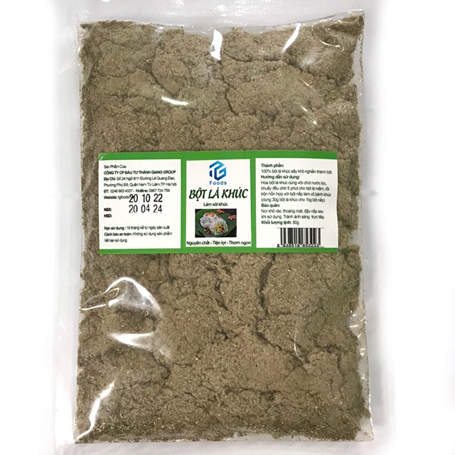 Bột lá khúc tgfoods, gói 50g làm bánh khúc ngon