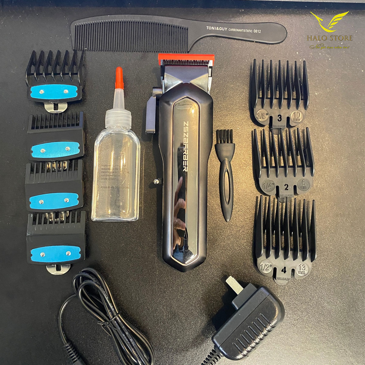 Tông đơ cắt tóc zsz barber z27 lưỡi bén , tăng đơ cắt tóc chuyên nghiệp 7000rpm/p cực trâu tặng lược cắt tóc