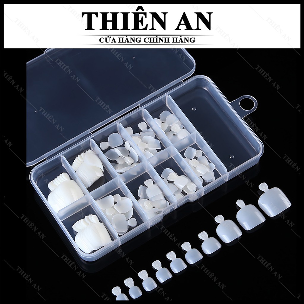 Móng úp chân, màu trong suốt - Hộp 100 cái