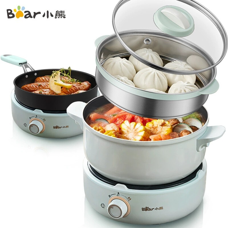Nồi điện, nấu , hấp, lẩu, hầm đa năng 3 tầng bear dhg-b25z1