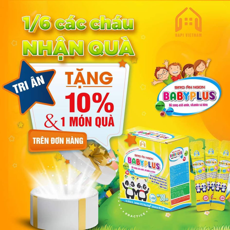 Baby plus giúp trẻ ăn ngon ngủ ngon