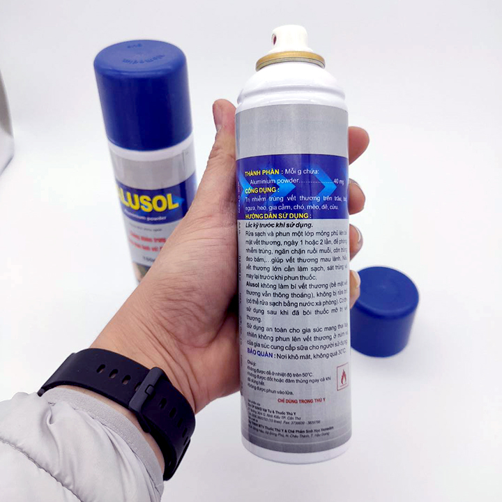 [HOÀN TIỀN 10%]Xịt chống nhiễm trùng Alusol 150g giúp mau lành vết thương dành cho thú cưng - CutePets