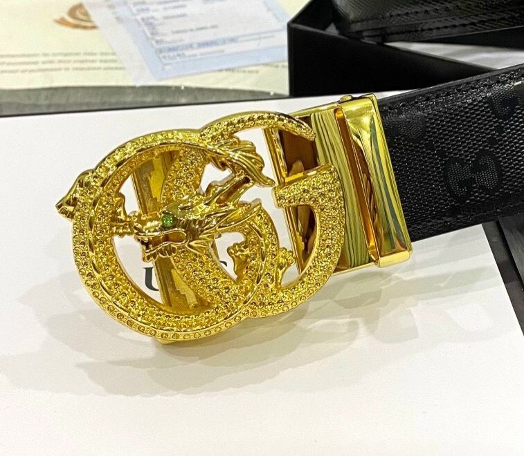 Thắt Lưng nam, Dây Nịt Nam Da Bò Hoạ Tiết Rồng Đính Đá Cao Cấp