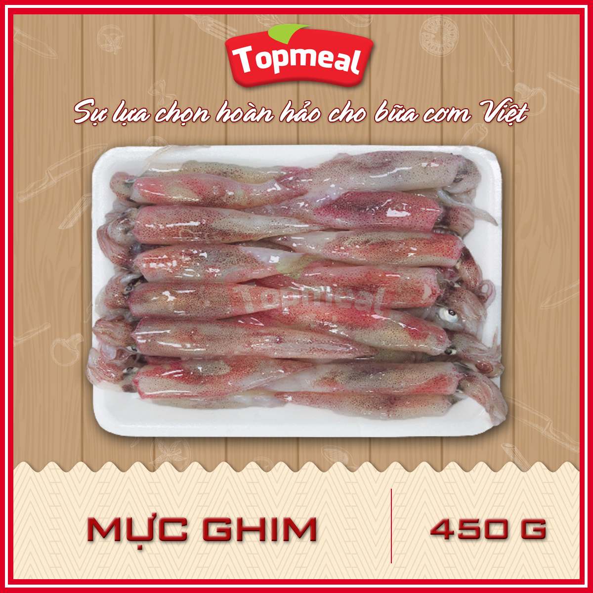 HCM - Mực ghim (450g Net) - Thích hợp với các món hấp, nướng, xào, chiên bột - [Giao nhanh TPHCM]