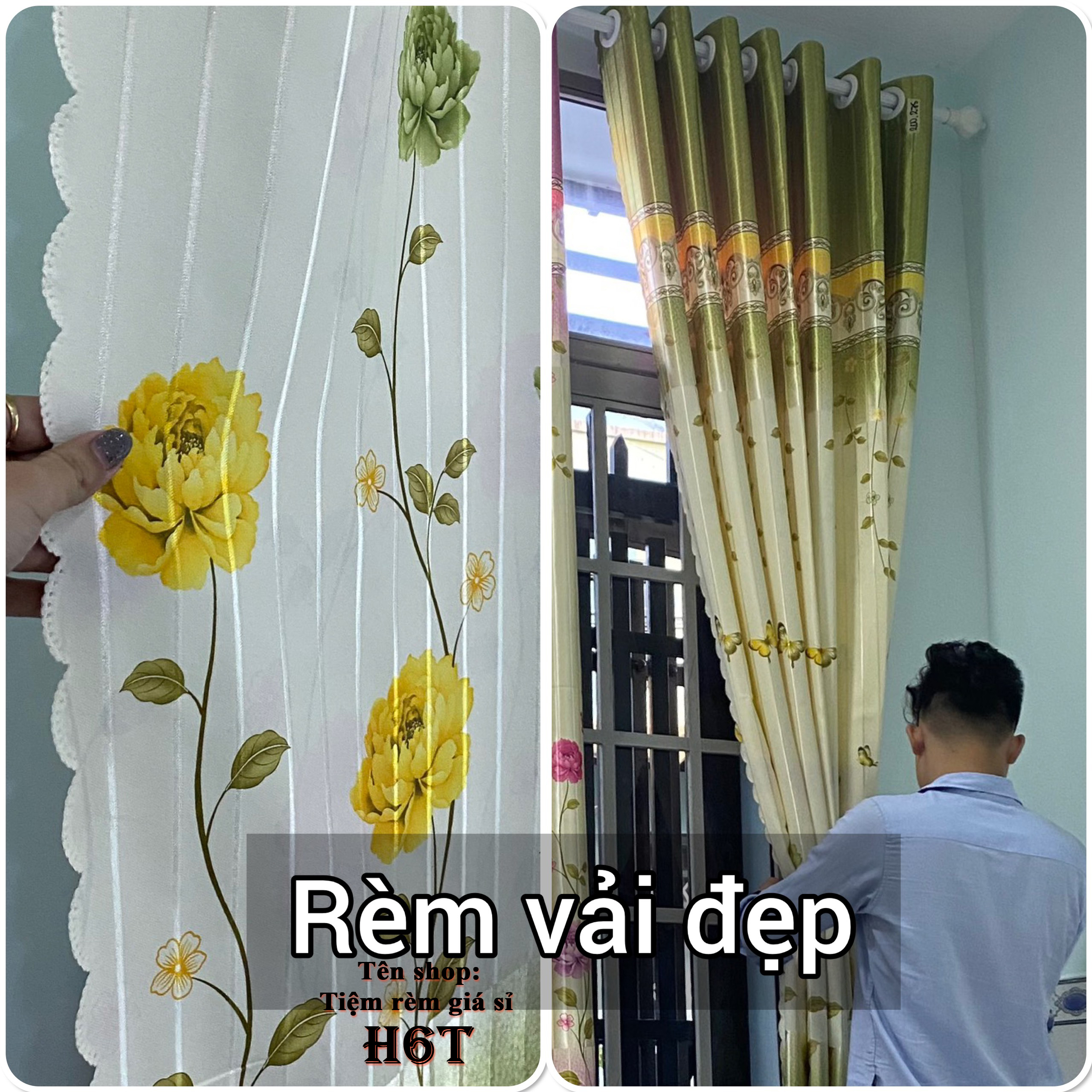 Rèm cửa đẹp, rèm màn đẹp. nhiều kích thước