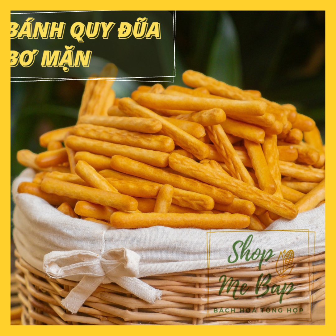 Bánh quy mặn - bánh quy hình đũa 500g - shop mẹ bắp