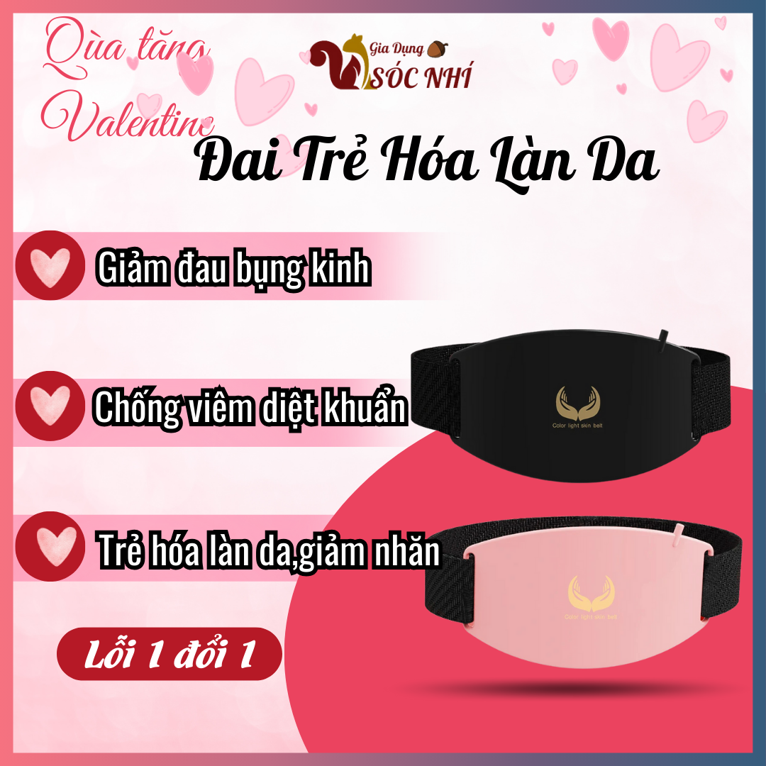 Đai trẻ hóa làn da,đai bụng kinh ,giúp giảm đau bụng kinh lưu thông khí huyết ,giảm nhăn da,chiếu ánh sáng thẩm thấu sâu an toàn tuyệt đối