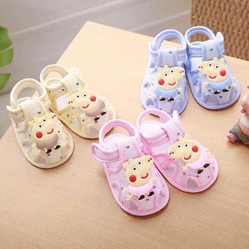 Dép SANDAl tập đi đế mềm, chống trơn cho bé trai bé gái