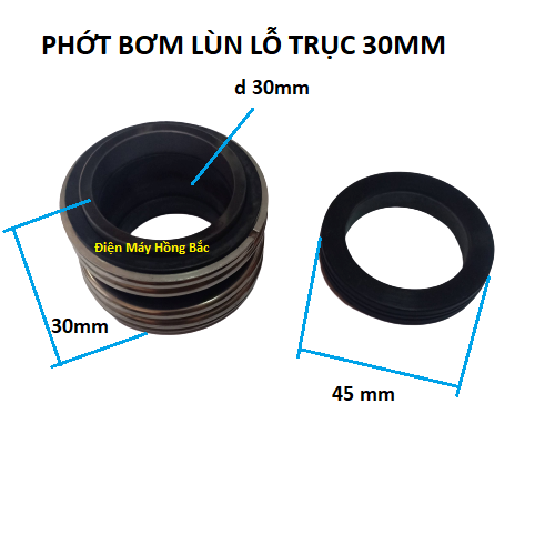 Phớt bơm nước lò xo lùn trục 30mm