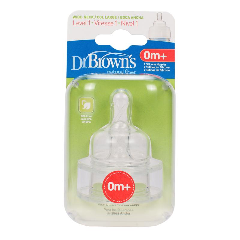 Núm ty Dr Brown's cổ rộng số 1