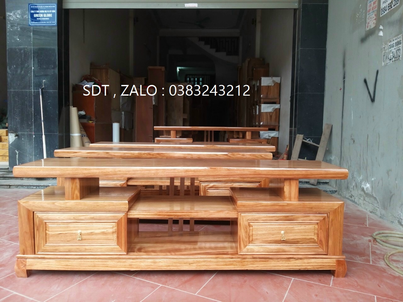 kệ tivi gỗ xoan đào 1m6 kệ tivi gỗ