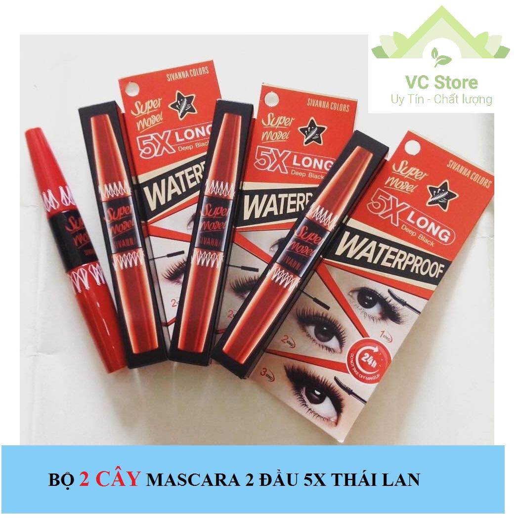 Bộ 2 cây mascara 2 đầu 5x thái lan