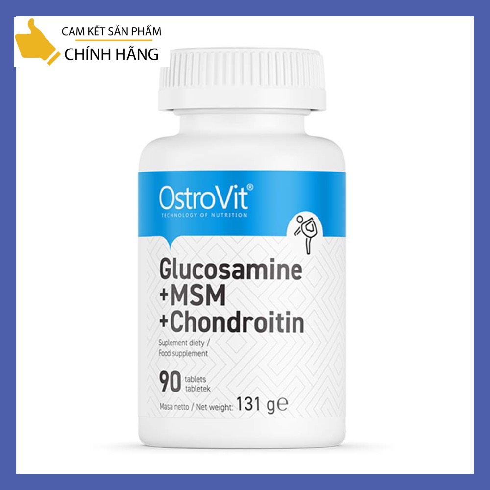 [HCM]OSTROVIT Glucosamine 90 viên - hỗ trợ xương khớp  bôi trơn xương khớp