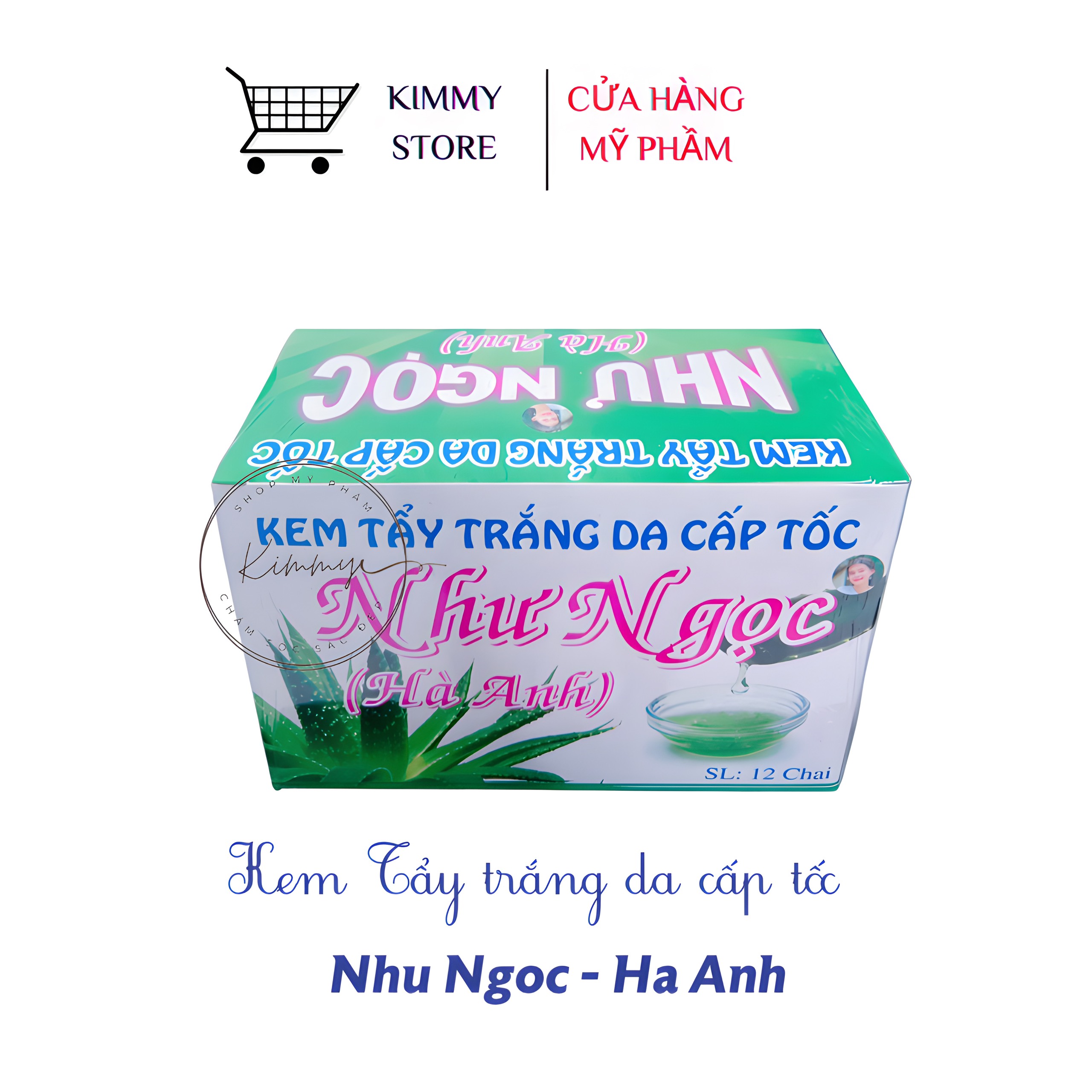 Lẻ 1 hộp 12 chai kem tẩy trắng như ngọc