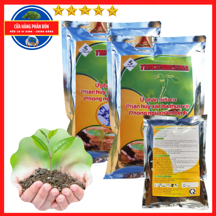 Combo 2kg tks -trichoderma 5 chủng nấm, phân hủy nhanh hơn, khử mùi tốt hơn