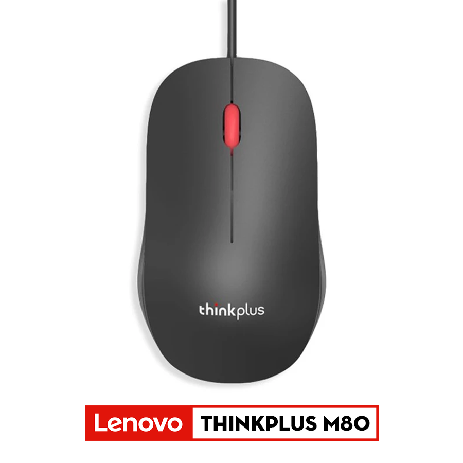 [CHÍNH HÃNG ] Chuột quang có dây Lenovo M80 - Cảm giác cầm thoải mái thiết kế nhỏ gọn, Dành Cho Máy Tính, Notebook, Laptop.