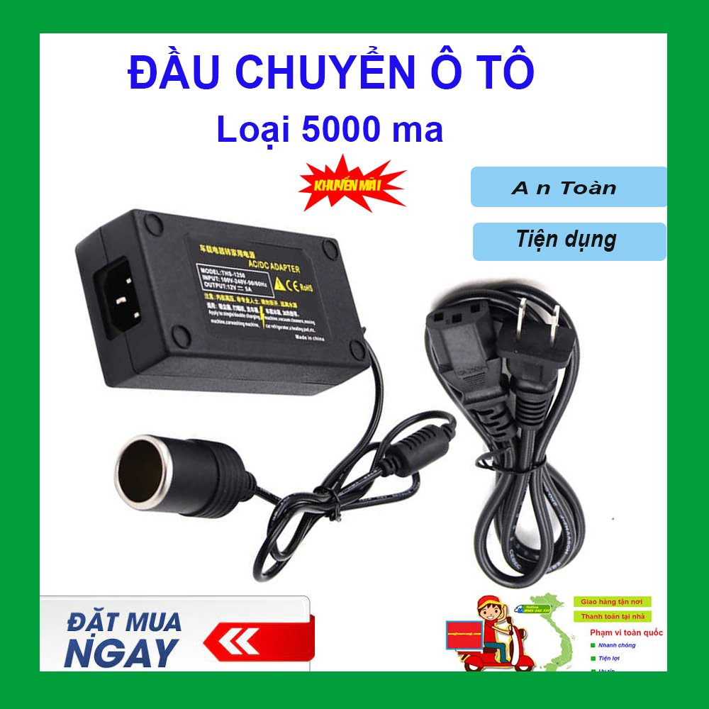 Đầu Chuyển Nguồn Điện, Đầu Chuyển Nguồn Trên Ô Tô, Đầu Chuyển Nguồn Điện Trên Ô Tô. [HÀNG XỊN] Đầu chuyển nguồn điện 220V sang nguồn 12V, An toàn – Tiện lợi – Dễ sử dụng. GIẢM GIÁ SỐC