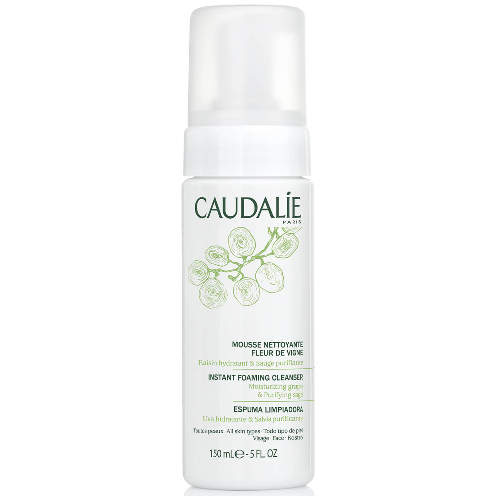 Sữa rửa mặt Caudalie Instant Foaming Cleanser