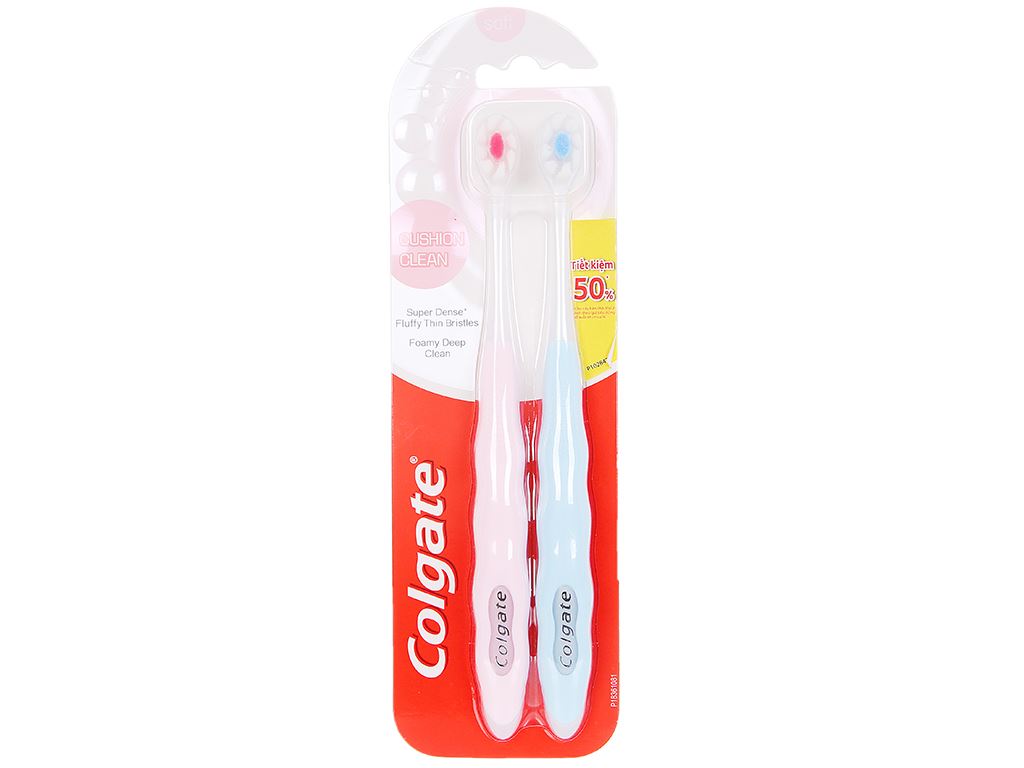 Combo 2 cây Bàn chải đánh răng Colgate Cushion Clean