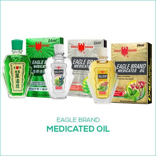 Dầu gió con ó singapore eagle brand 3ml 12ml và 24ml