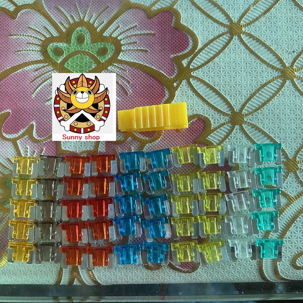 Bộ cầu chì mini chân ngắn cho xe tải ô tô , xe máy , xe đạp điện, bộ cầu chì ô tô dự phòng