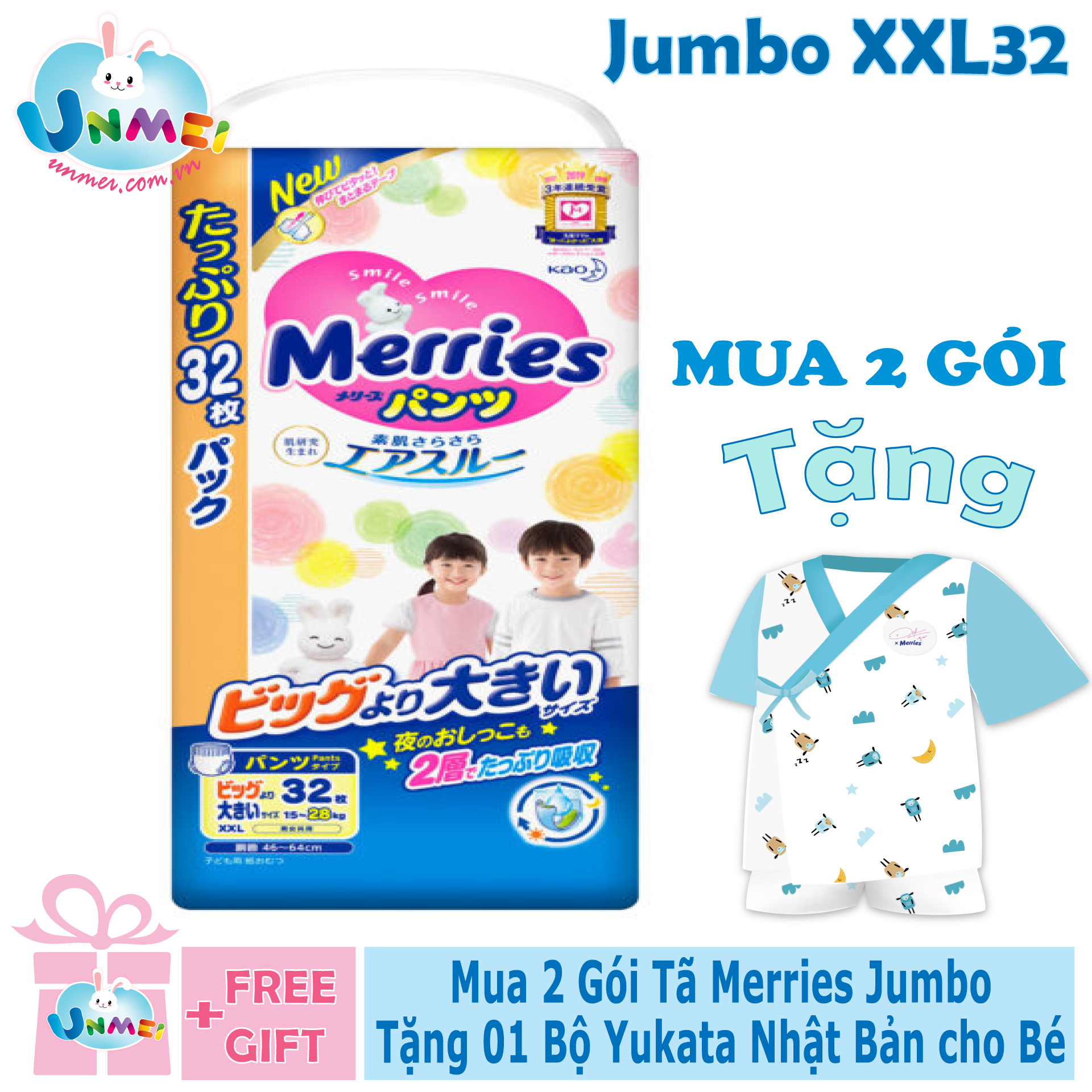 [Hoàn Tiền 10%] [Freeship 50k] Tã Merries Jumbo Chính Hãng , Sản Xuất Trực Tiếp từ Nhật Bản đủ size L56 - XL50 - XXL32 Tã Quần