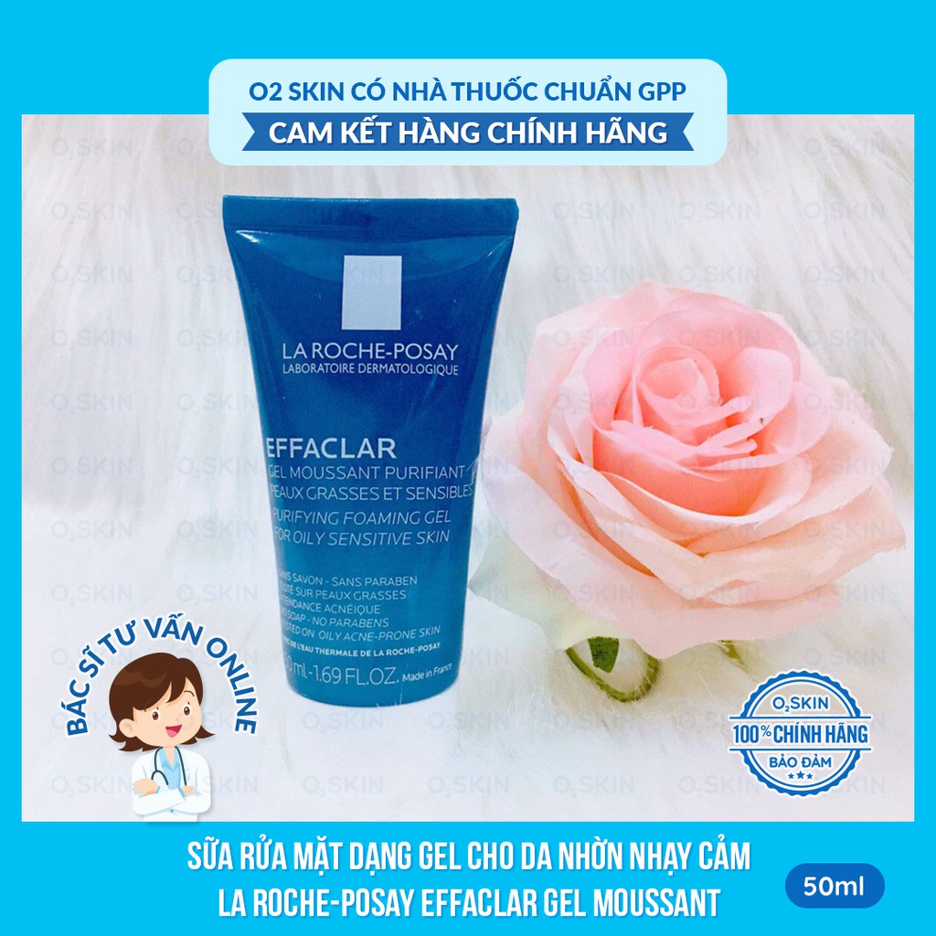 Sữa rửa mặt cho da mụn và nhạy cảm laroche posay