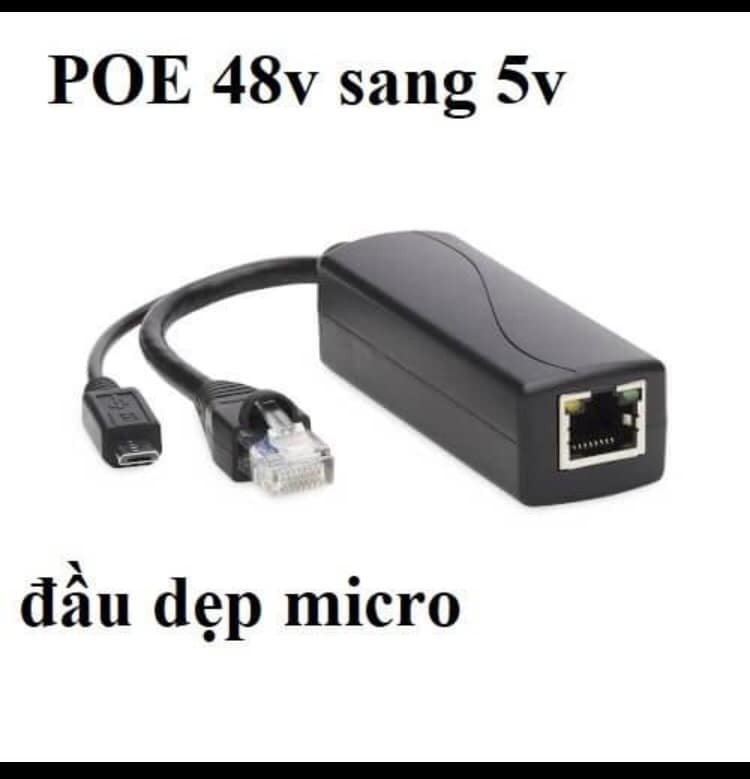 Spliter PoE 5v - Tách nguồn PoE 52v sang 5v 2A cho camera wifi