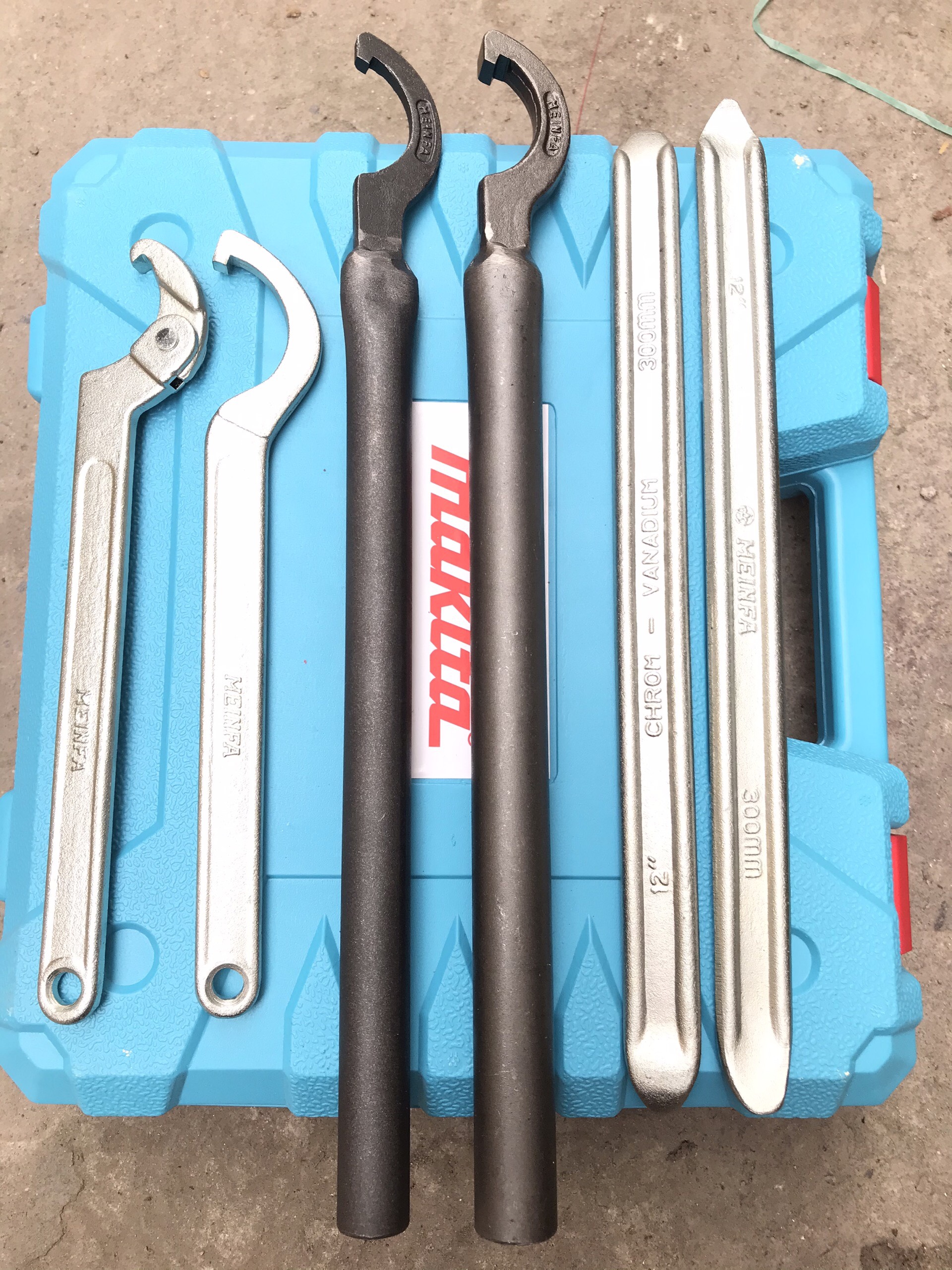 Dụng cụ móc cổ, móc lốp xe máy - Móc cổ xe Honda loại gập và không gập - Móc cổ xe Yamaha loại mỏng và dày - Móc lốp MEINFA 30cm