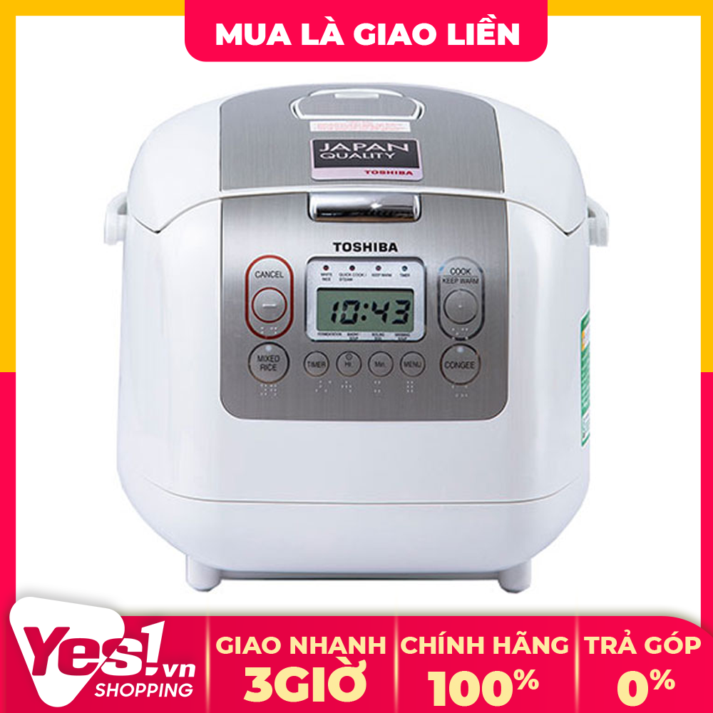 Nồi cơm điện tử toshiba 1.8 lít rc-18ntfv - bảo hành chính hãng - voucher 10% lên đến 800k