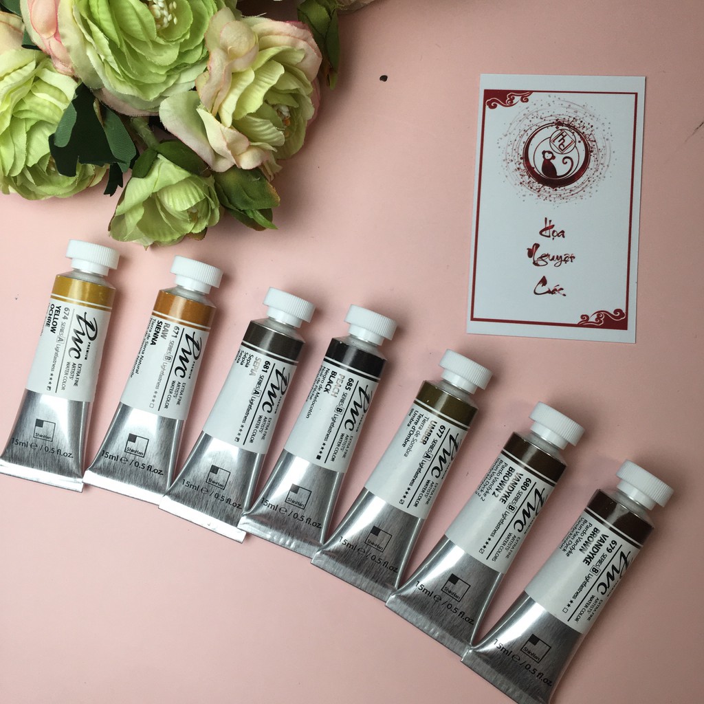 PWC màu nước dạng tube 15ml tone Nâu