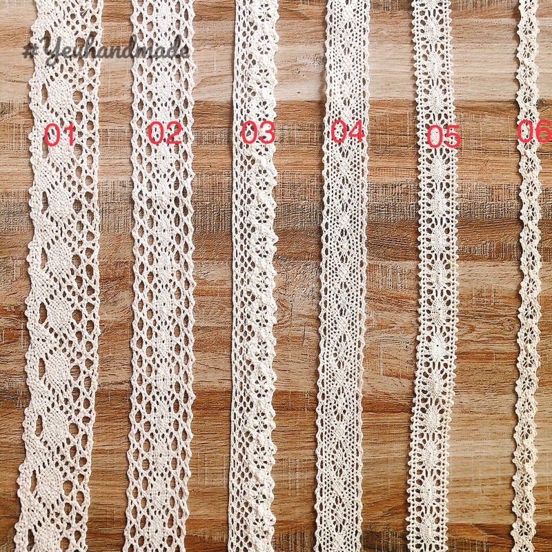 1 mét Dây ren trang trí mũ nón handmade