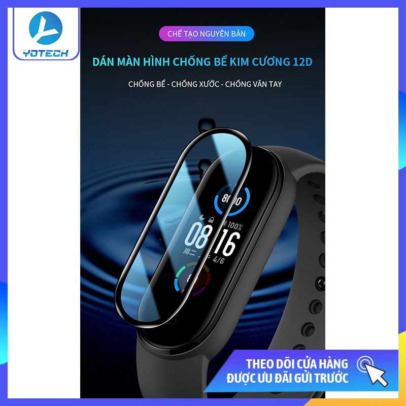 Miếng dán màn hình mi band 5, Tấm dán dẻo bảo vệ màn hình Xiaomi Mi band 5, miếng phim dán 3D FULL màn hình mi band 5, bộ miếng dán bảo vệ màn hình đồng hồ thông minh mi band 5