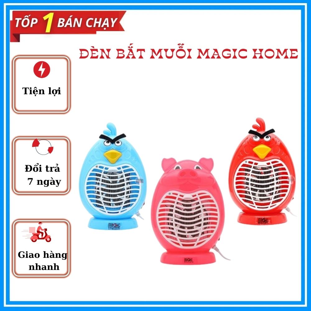 Đèn bắt muỗi hình thú Magic tiện dụng