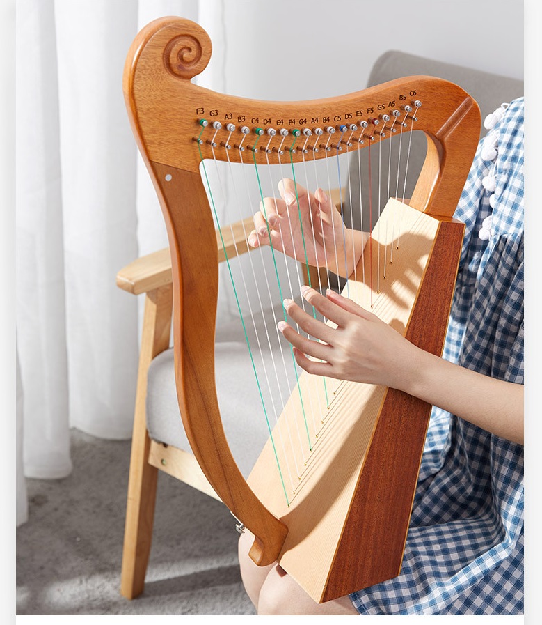 [HCM][Trả góp 0%] Đàn hạc 19 DÂY để bàn GỖ TỬ ĐÀN STYLE Thổ Nhĩ Kỳ IM0012-W1200