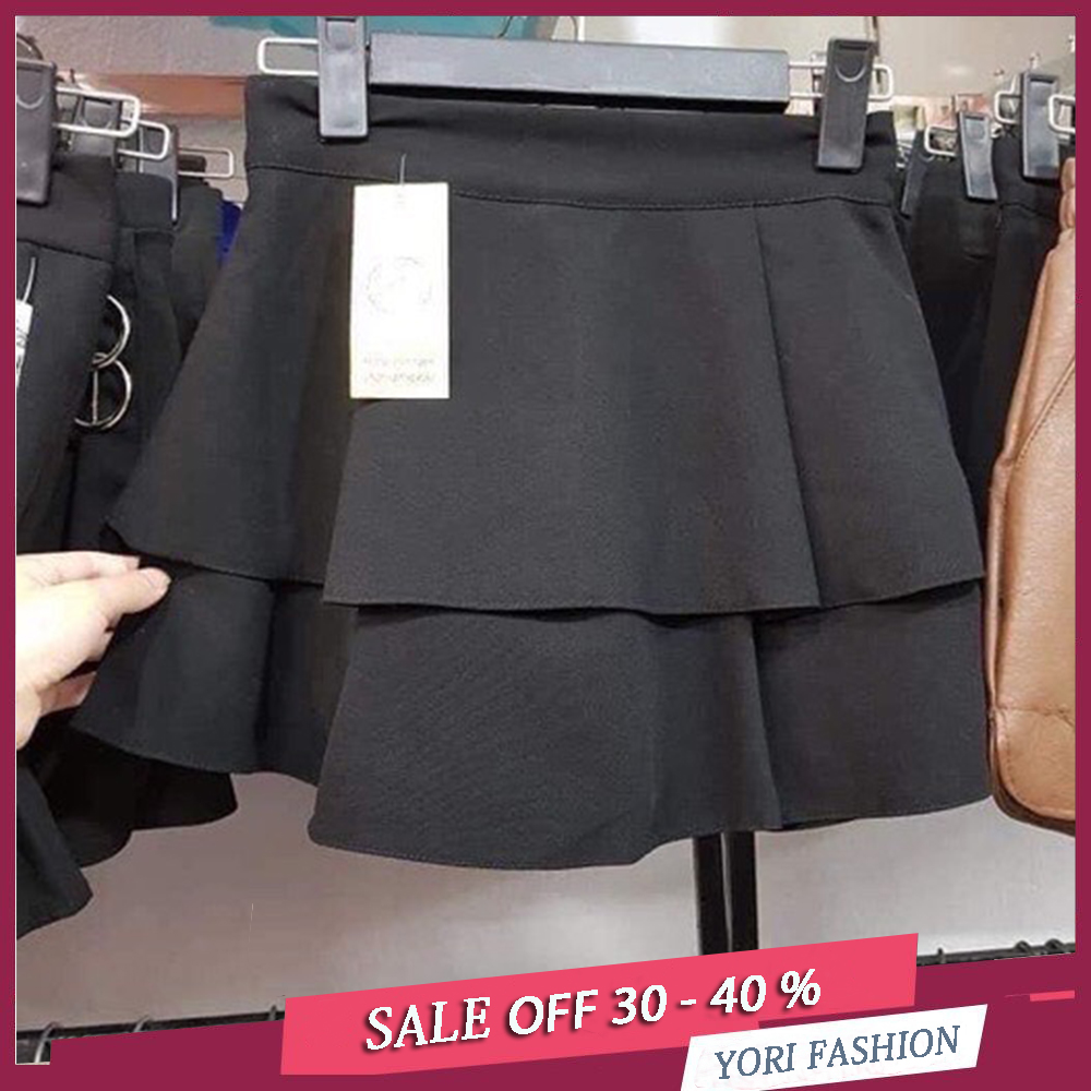 Chân Váy Tầng Xoè, Chân Váy Hai Tầng, Chân Váy Nữ Tầng Siêu Xinh CV96