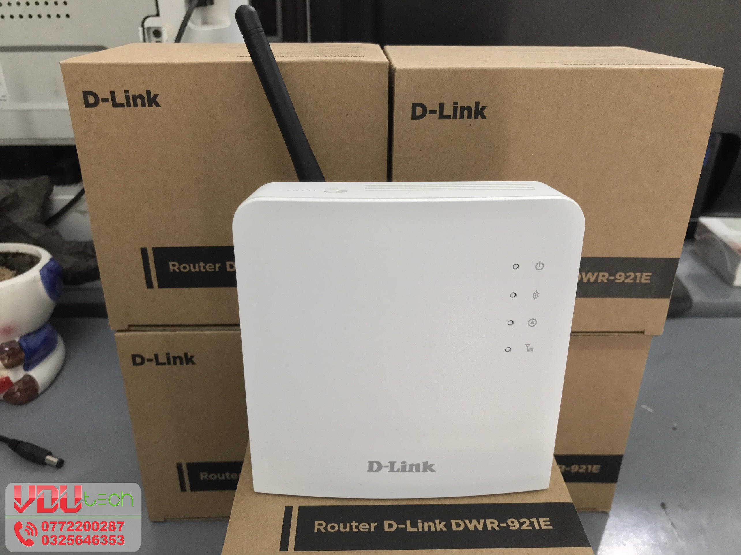 Modem Wifi 4G D-Link DWR-921E | 150Mbps | 32 user, 2 port LAN (đã kèm anten)