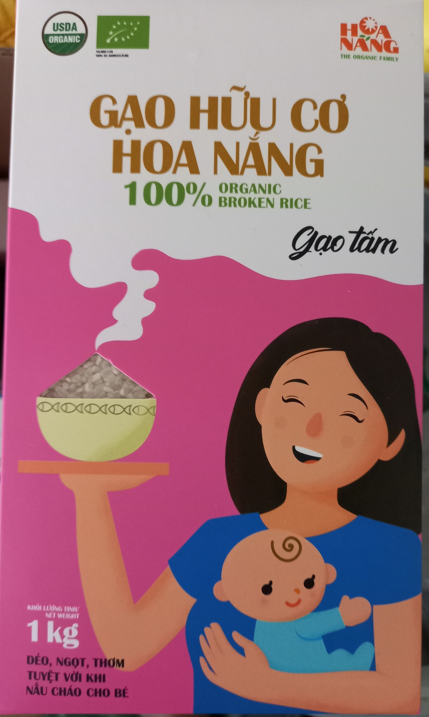 Tấm Hữu Cơ Hoa Nắng Hôp 1kg