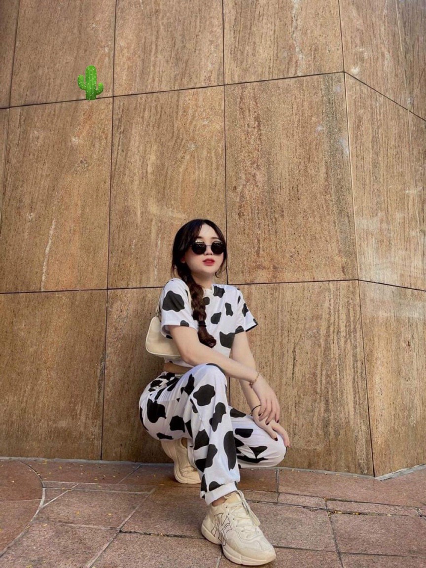 Đồ nữ -set bộ bò sữa thời trang nữ