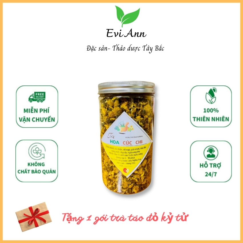 [FREESHIP+QUÀ] Hoa Cúc Chi Hữu Cơ Sấy Khô Evi {LOẠI ĐẶC BIỆT} Thanh Nhiệt, Mát Gan Giúp sáng mắt, giảm đau bụng kinh nguyệt, hạ huyết áp, đẹp da, giải tỏa căng thẳng